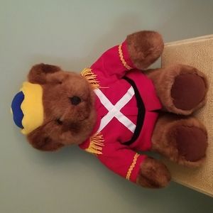 Commonwealth Teddy Bear, " Hug a Plush Soldier" with Red Jacket